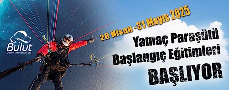 Yamaçparaşütü Başlangıç Eğitimi Başlıyor